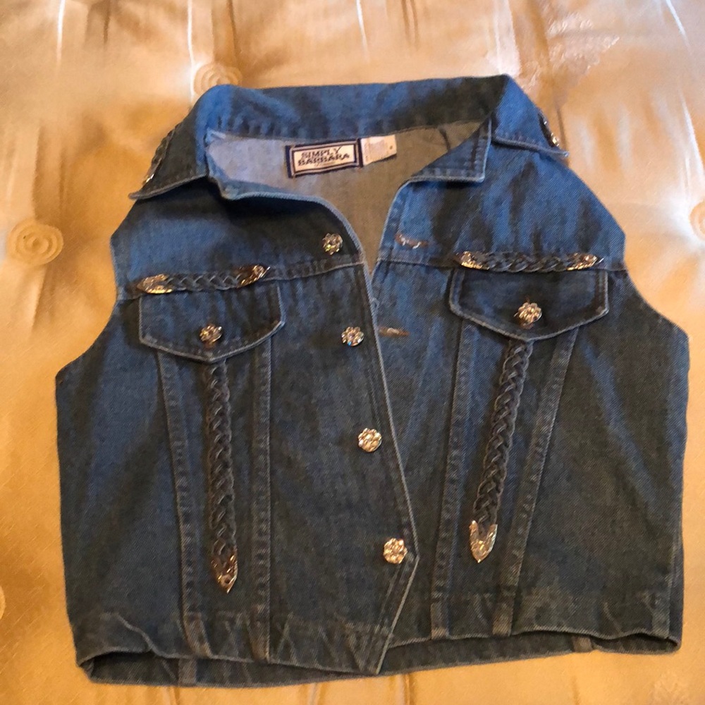 Western jean vest